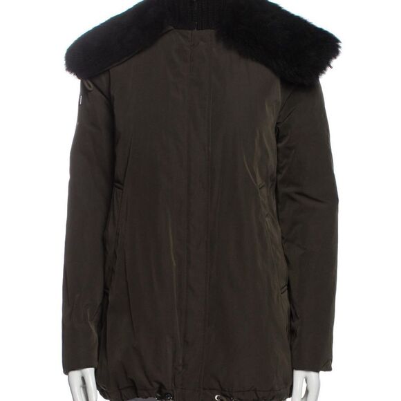 Moncler down Jacket with fur trim collar size XS - Picture 2 of 10